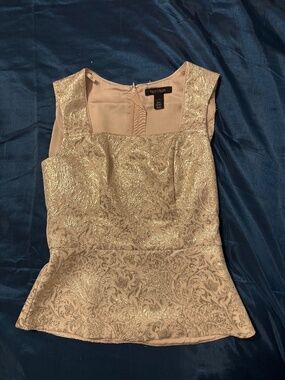 White House Black Market Peblum Top